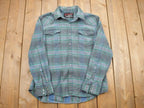 Vintage 2000's Plaid Flannel Button Up Shirt