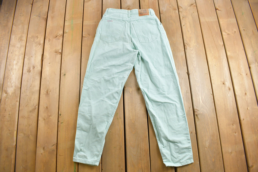 Vintage 1990's Zena Light Turquoise Jeans Size 28 x 30