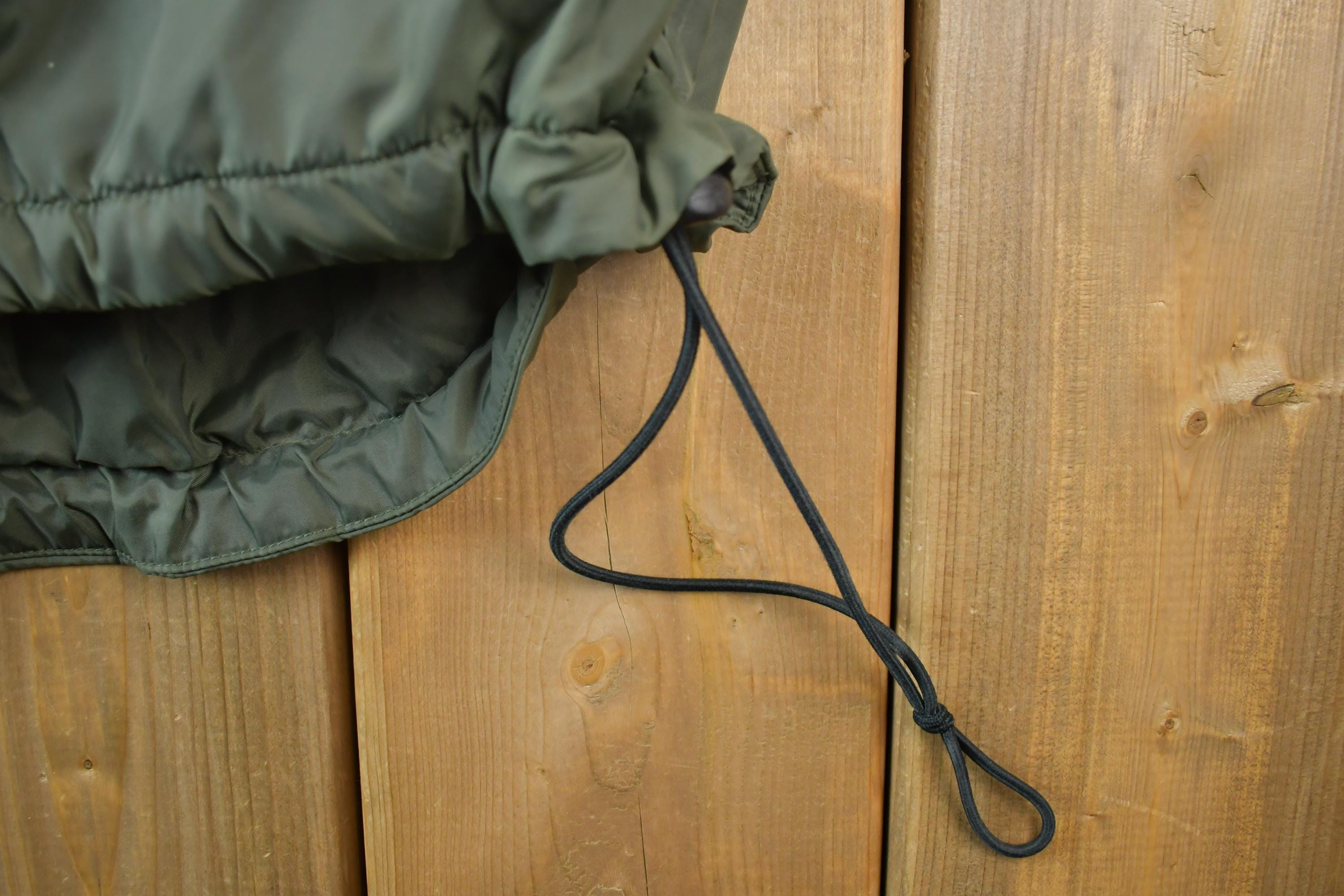 Vintage 1990s Nike Long Forest Green Heavy Windbreaker Jacket