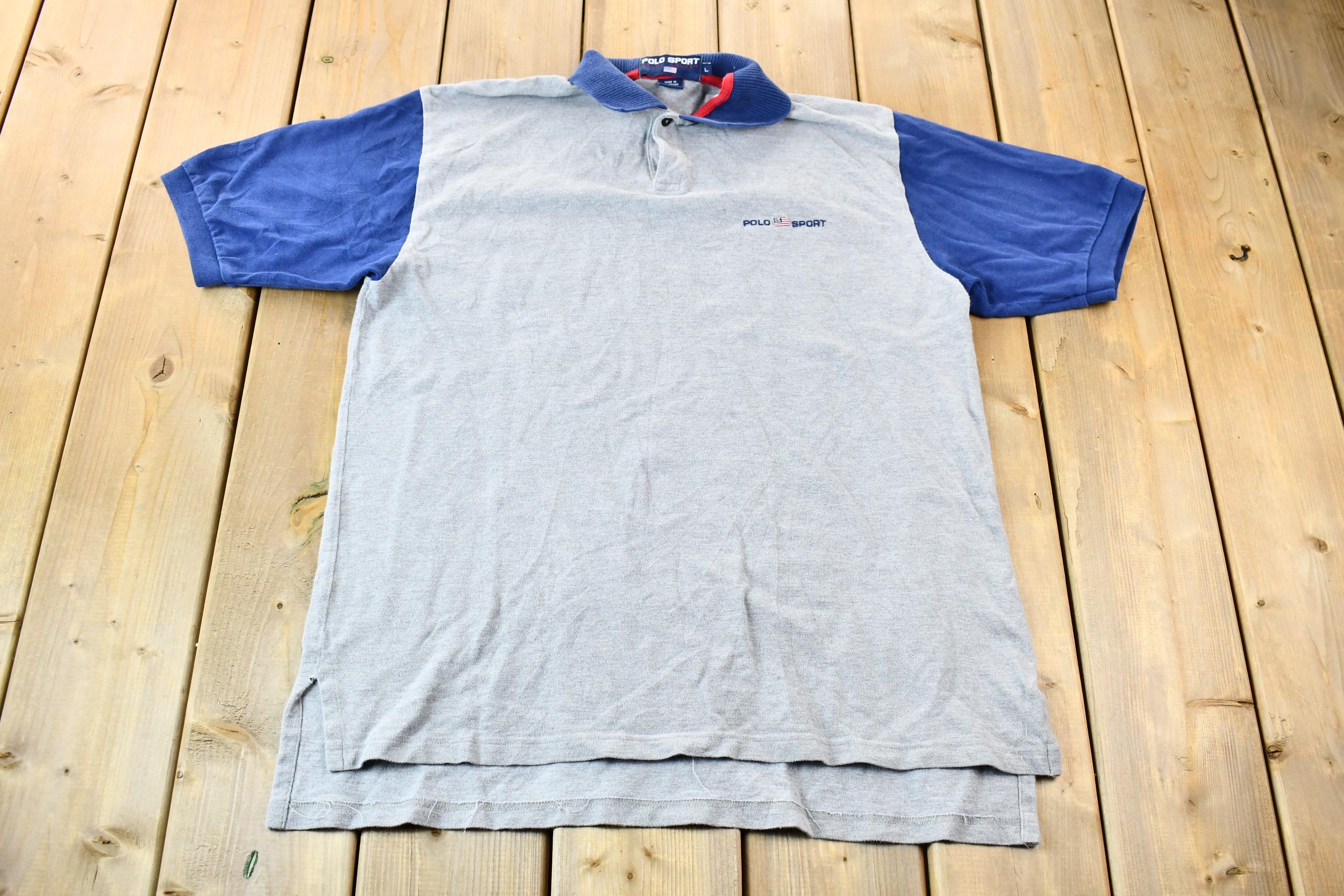 Vintage 1990s Ralph Lauren Polo Sport Color Block Shirt