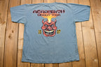 Vintage 1997 Naturally Distressed Aerosmith Nine Lives World Tour Graphic T-Shirt