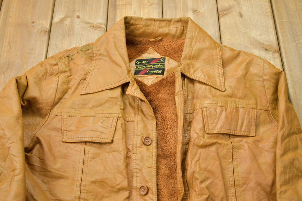 Vintage 1980s Sears Leather Jacket