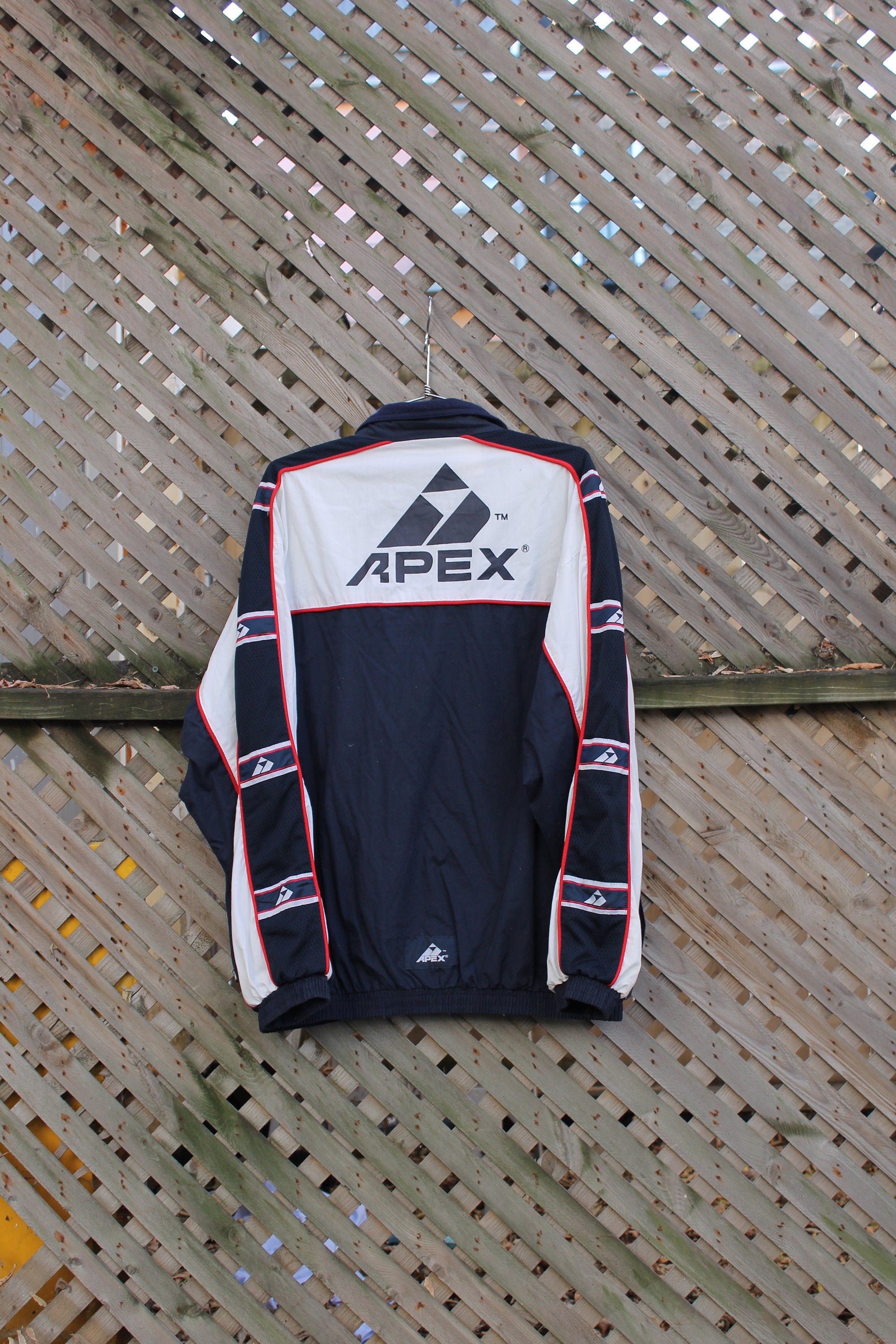 Vintage 1990s Apex Sportswear Color Block Windbreaker