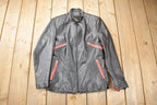 Vintage 1990s Leather Women's Multi Zipper Jacket