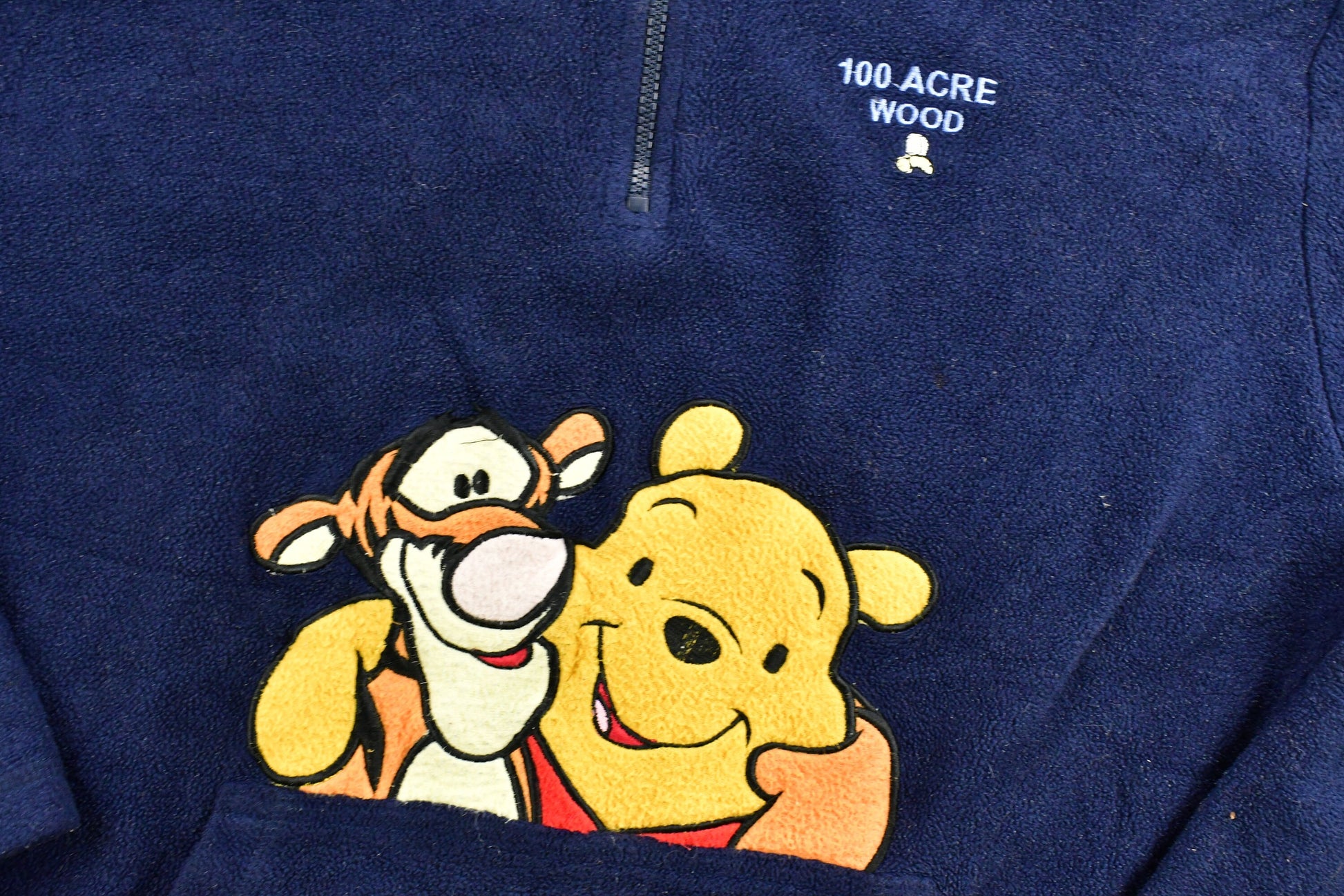 Vintage 1990s 100 Acre Wood Winnie The Pooh Disney Fleece Hoodie