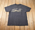 Vintage 1990s East African Elephant Single Stitch Graphic T-Shirt Made In USA