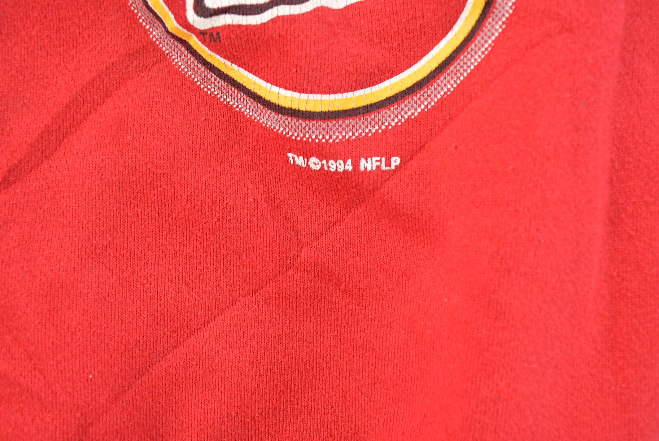 Vintage 1990s Kansas City Chiefs Crewneck Sweatshirt Men's XL / 90s NFL Football / Sportswear / Gridiron / Logo 7 / Made in USA