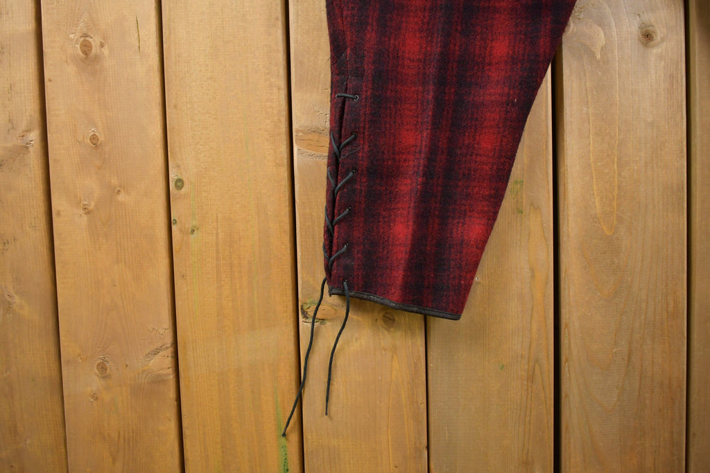 1950s True Vintage Woolrich Plaid Trousers Size 44 x 27