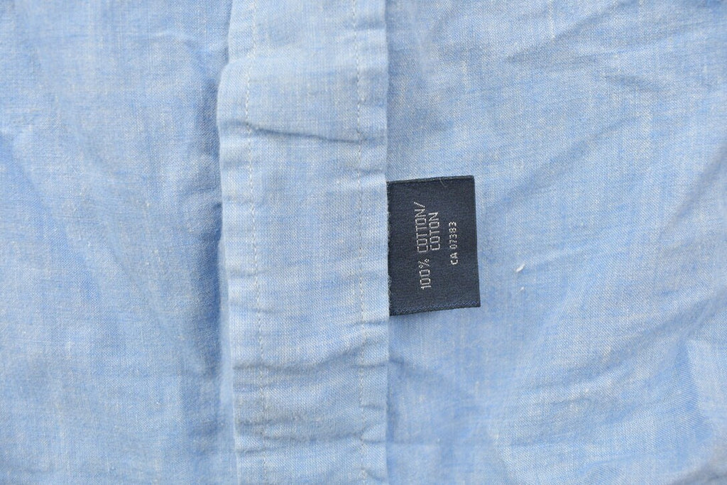 Vintage 1990s Polo Ralph Lauren Blue And Pink Button Up Shirt