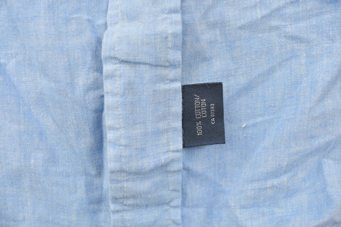 Vintage 1990s Polo Ralph Lauren Blue And Pink Button Up Shirt