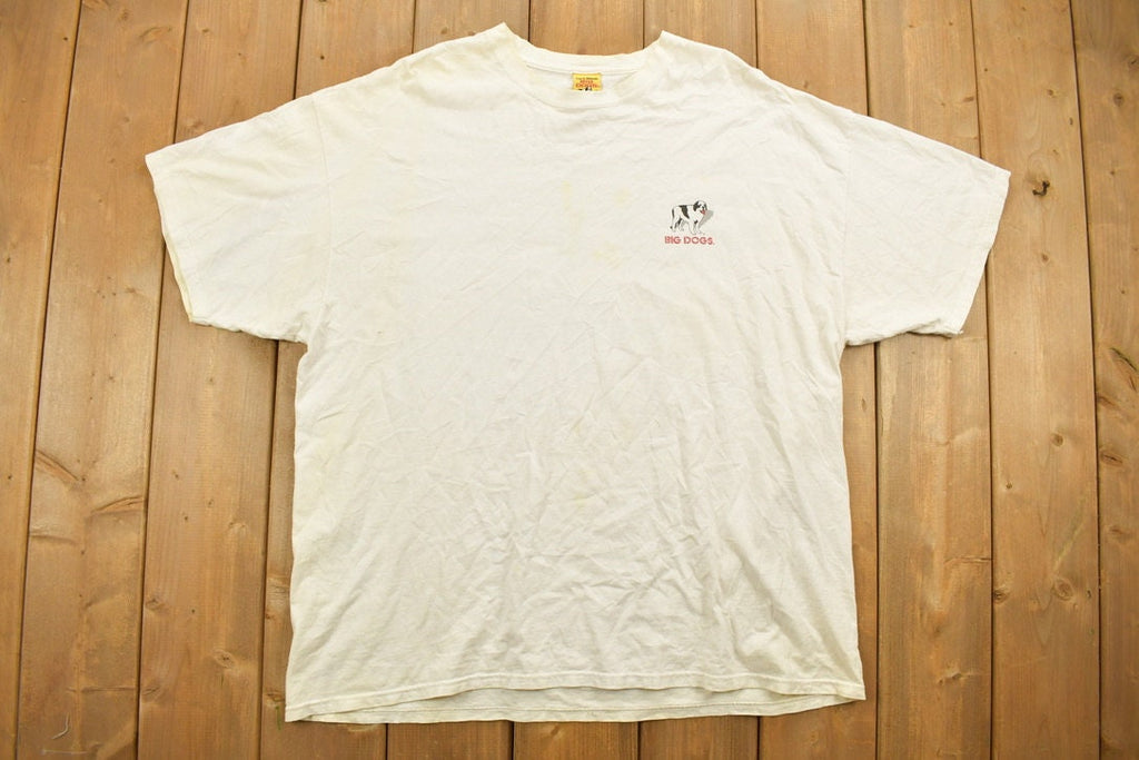Vintage Big Dogs "Five O'Clock Somewhere" Funny Graphic T Shirt