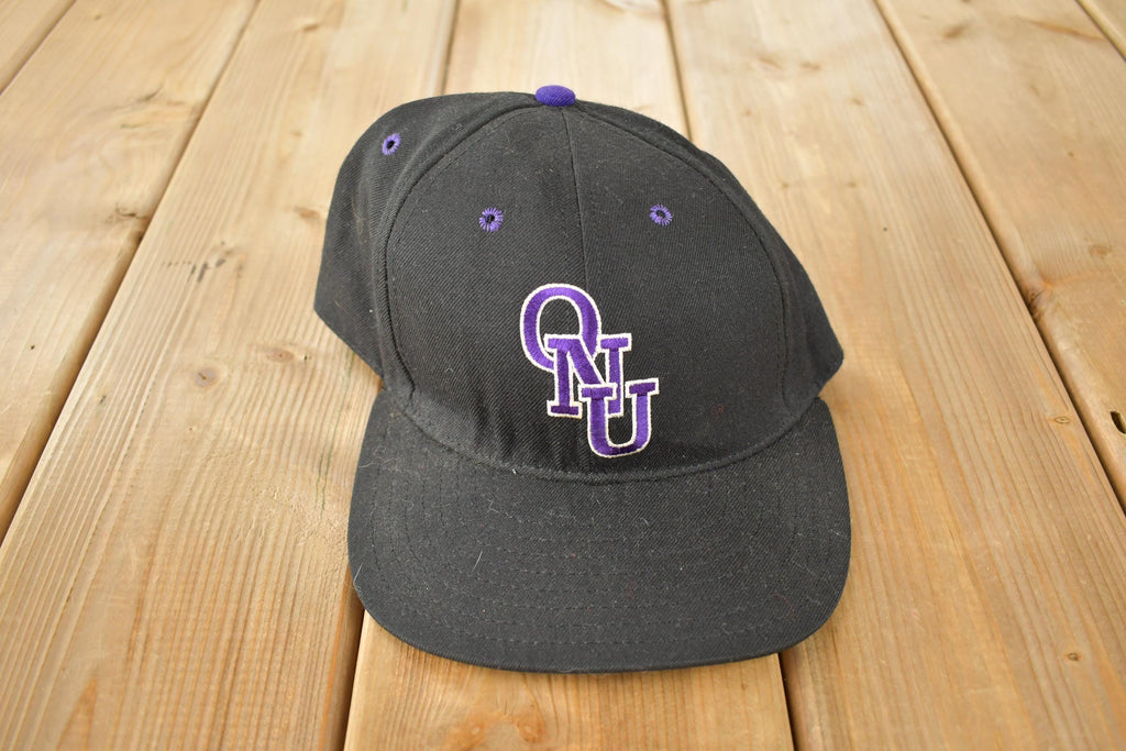 Vintage 1990s ONU Collegiate Strap Back Hat / OSFA / 90s Strap Back