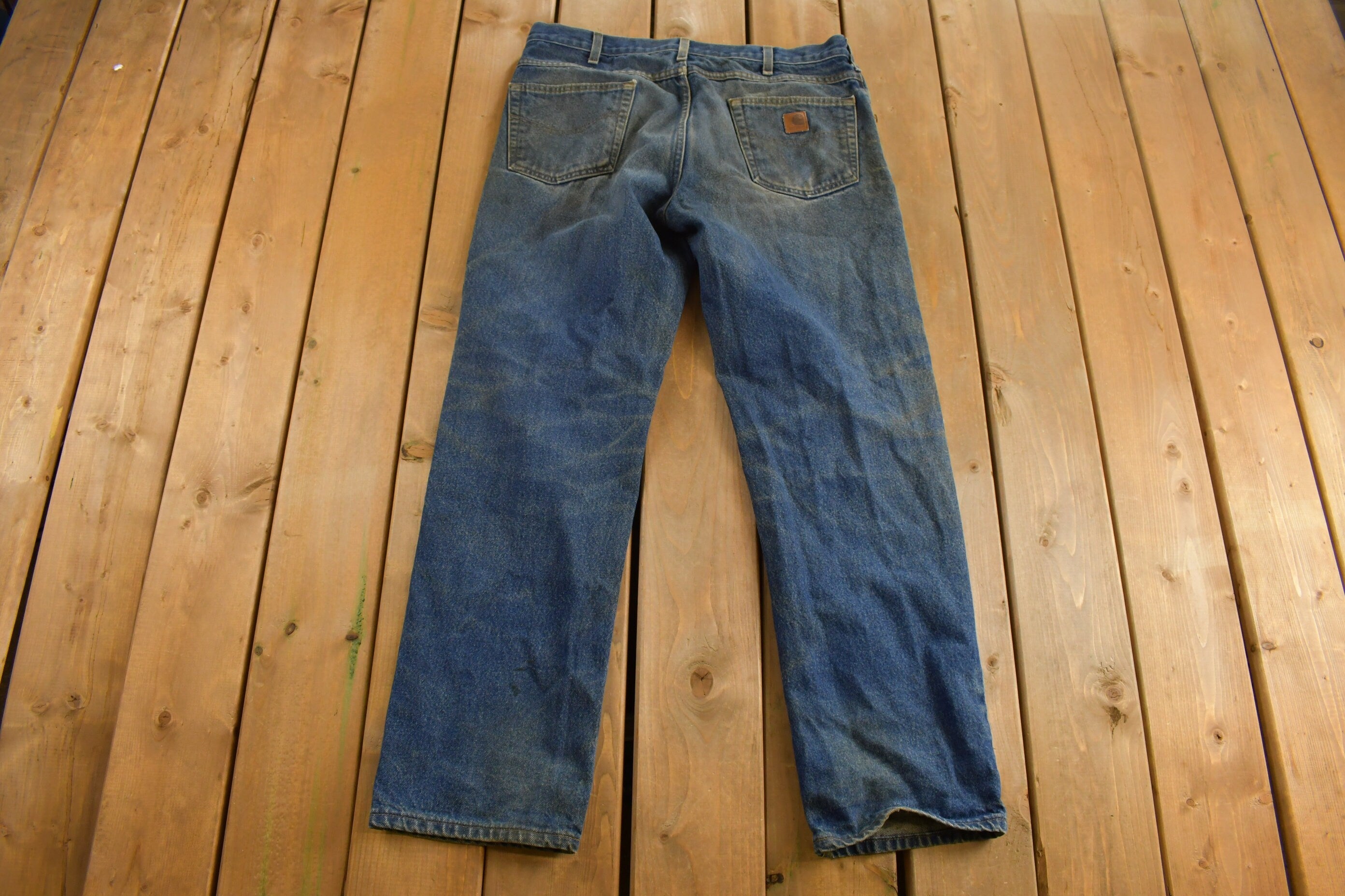 Vintage 1990s Carhartt Distressed Work Jeans Size 38 x 30