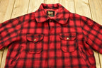 Vintage 1950s Woolrich Buffalo Plaid Wool Hunting Jacket