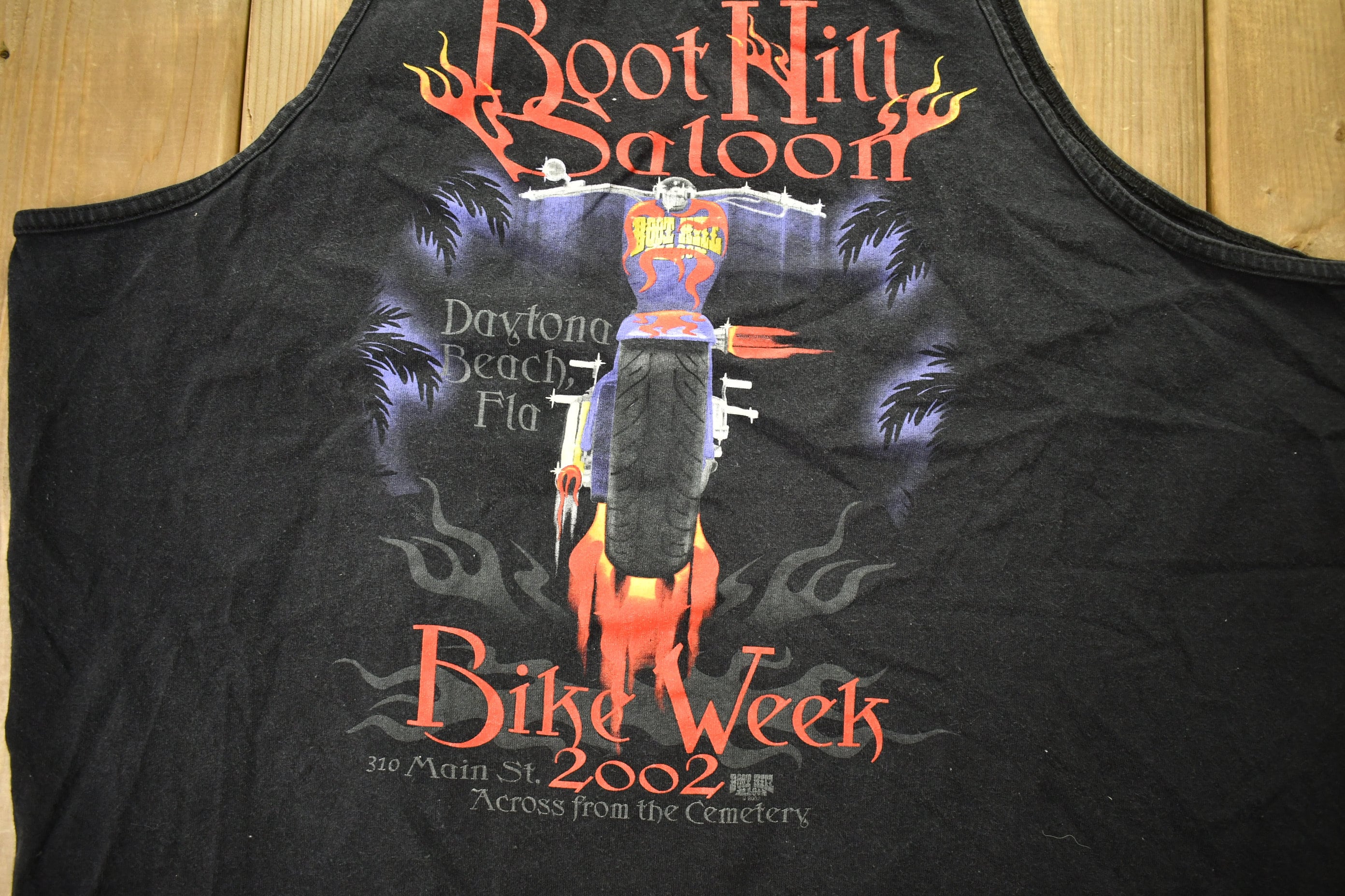 Vintage 2002 Boot Hill Saloon Daytona Beach Florida Tank Top Shirt