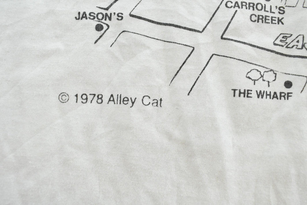 True Vintage 1978 Alley Cat Annapolis Maryland Drinking Guide Souvenir Travel T-Shirt Men's L