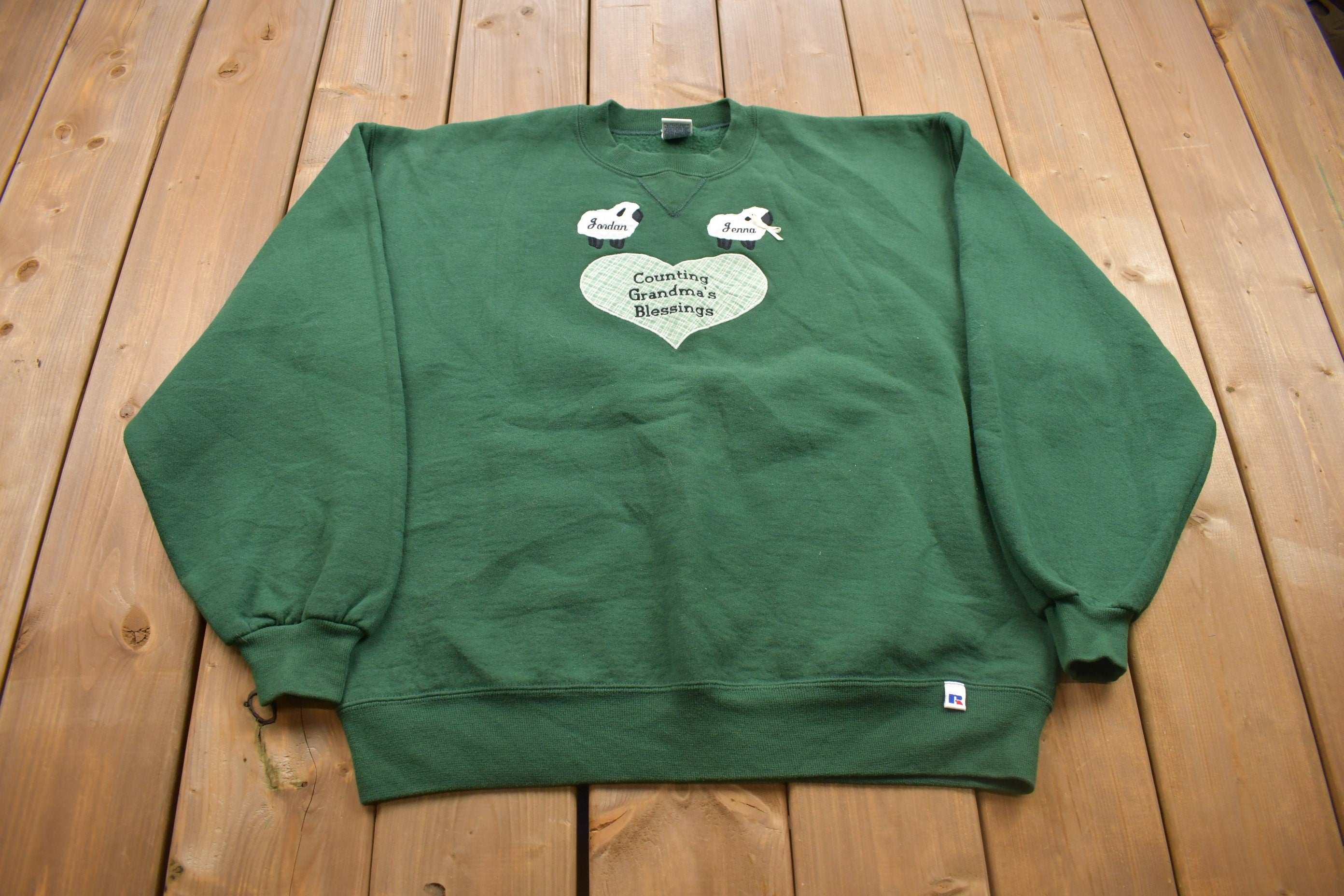 Vintage 1990s Grandma's Blessings Russell Athletics Crewneck Sweatshirt