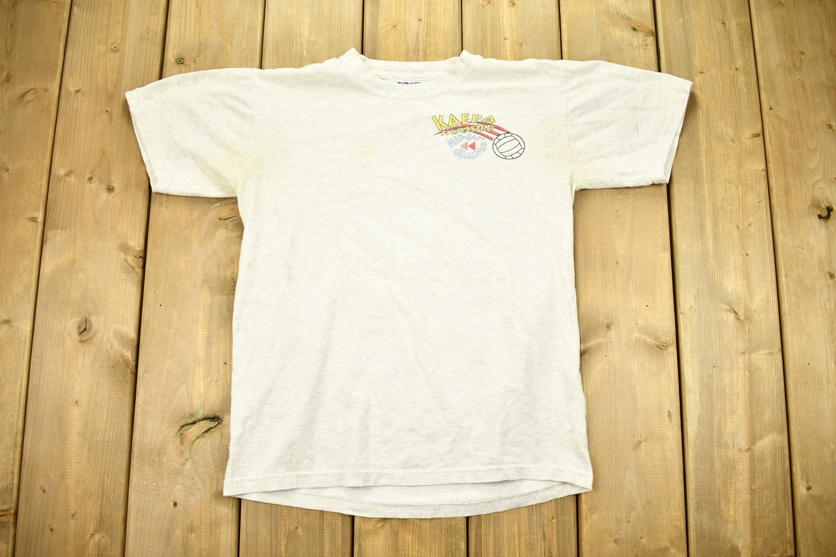 Vintage 1990s Kaepa Hoosier Mid East Qualifier T-shirt