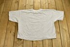 Vintage 1990s University of France Collegiate T-Shirt  Americana  Sportswear  Athleisure  Made In USA  Crop Top  Single Stitch