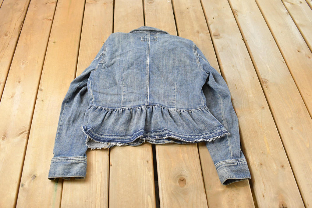 Vintage 1990s Maurices Denim Button Up Blazer Jacket Women's M / Womens Blazer / Vintage 1990s Blazer / Vintage Denim