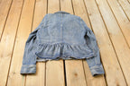 Vintage 1990s Maurices Denim Button Up Blazer Jacket Women's M / Womens Blazer / Vintage 1990s Blazer / Vintage Denim