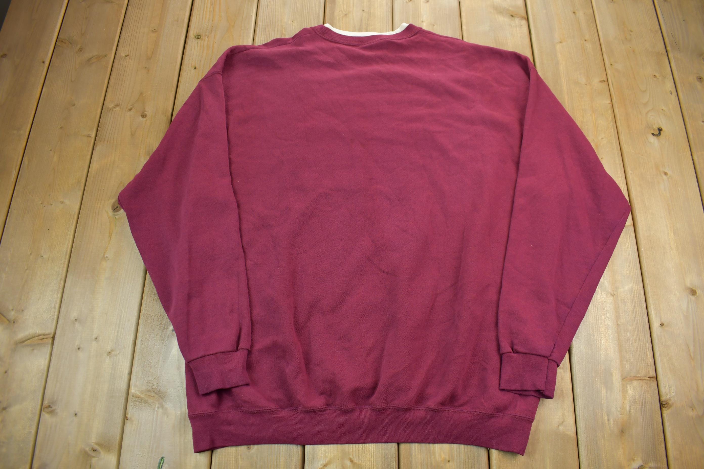 Vintage 1990s Cute Grandma Style Crewneck Sweater Made In USA