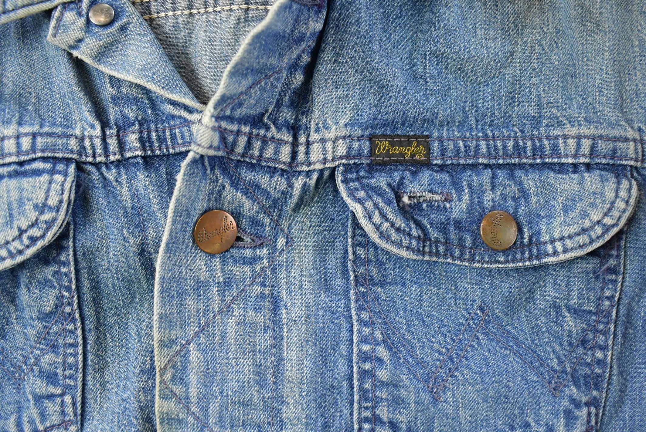 Vintage 1950s Wrangler Denim Trucker Jean Jacket Men's S