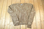Vintage 1990s Coogi Made In Australia 3D knit 100% Cotton Abstract Pattern Crewneck Sweater