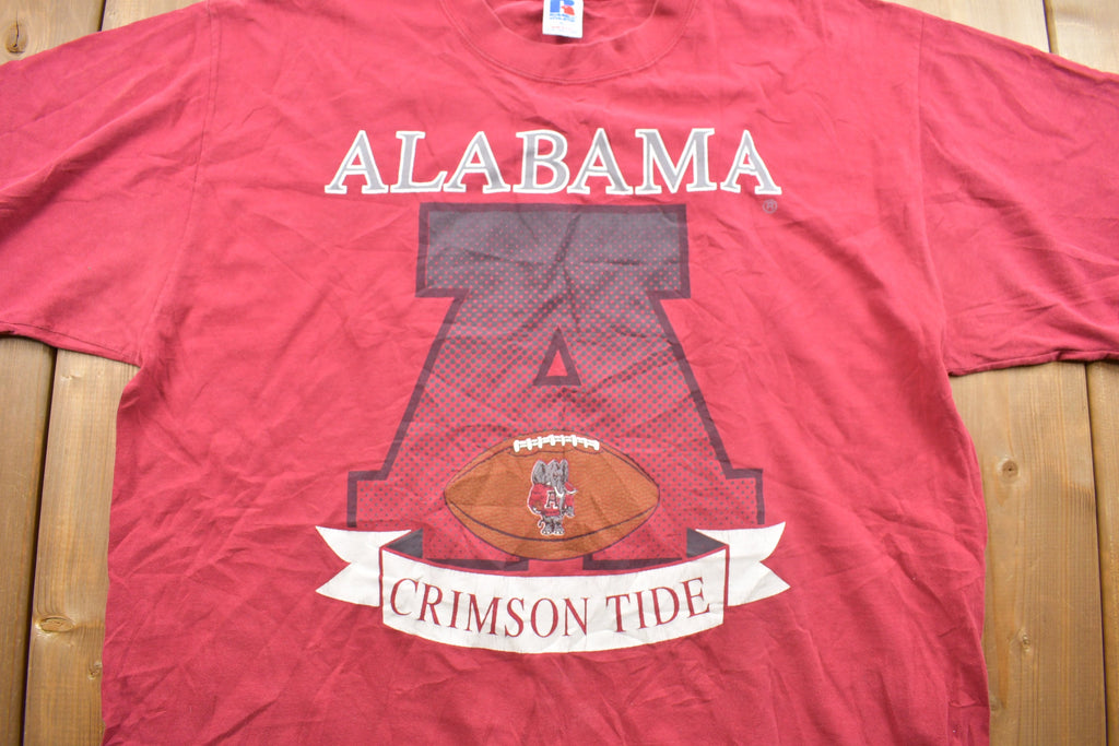 Vintage 1990s Alabama Crimson Tide Russell Athletic Collegiate T-Shirt