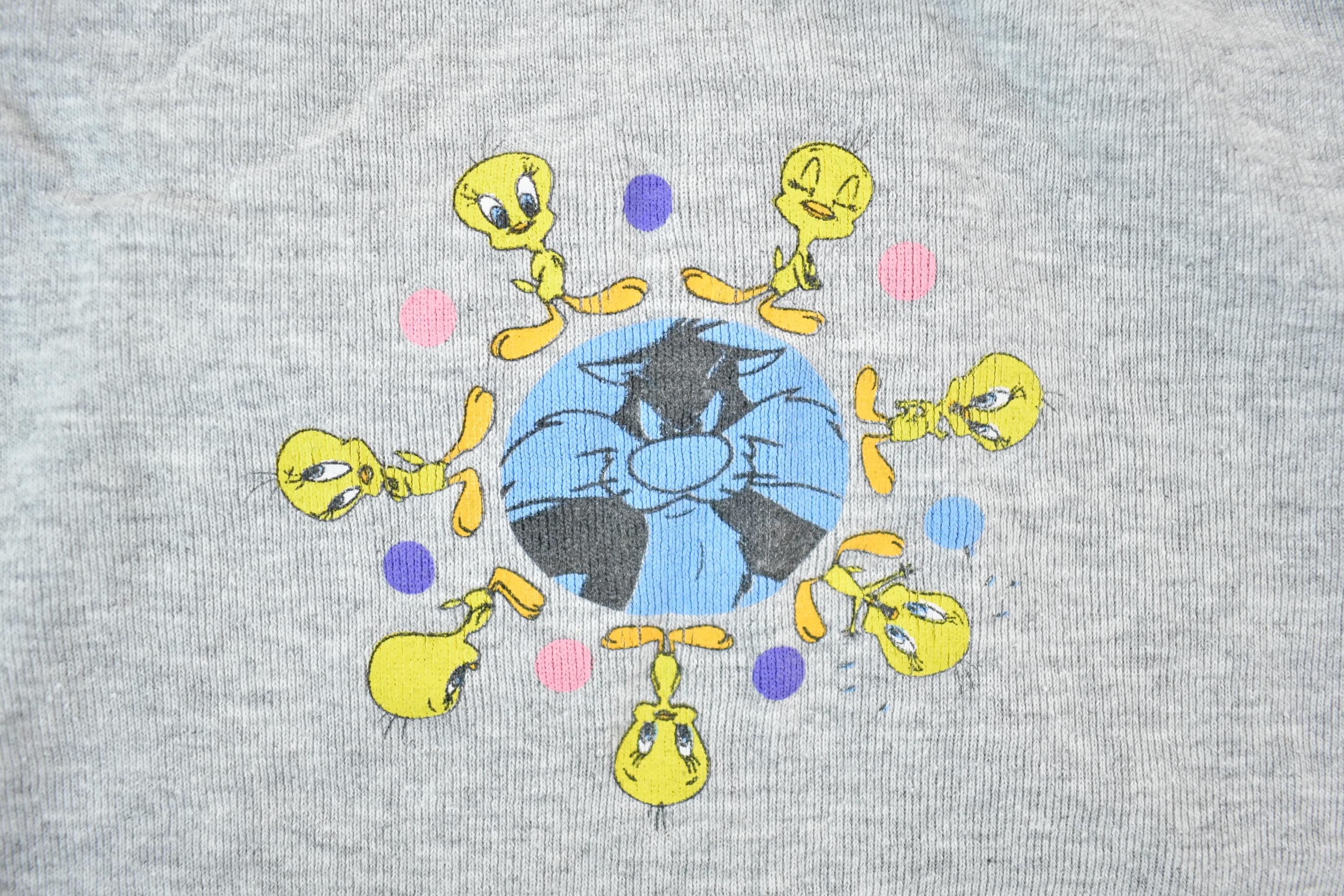 Vintage 1990s Youth Warner Brothers Tweety Bird Cartoon Promo Tank Top