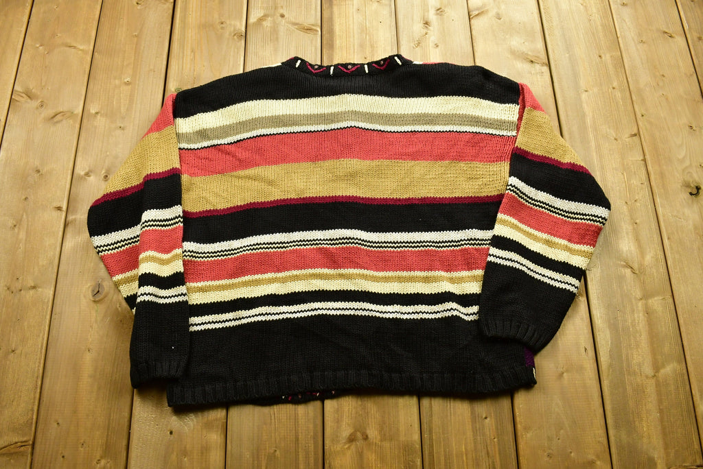 Vintage 3-D Knit Sweater