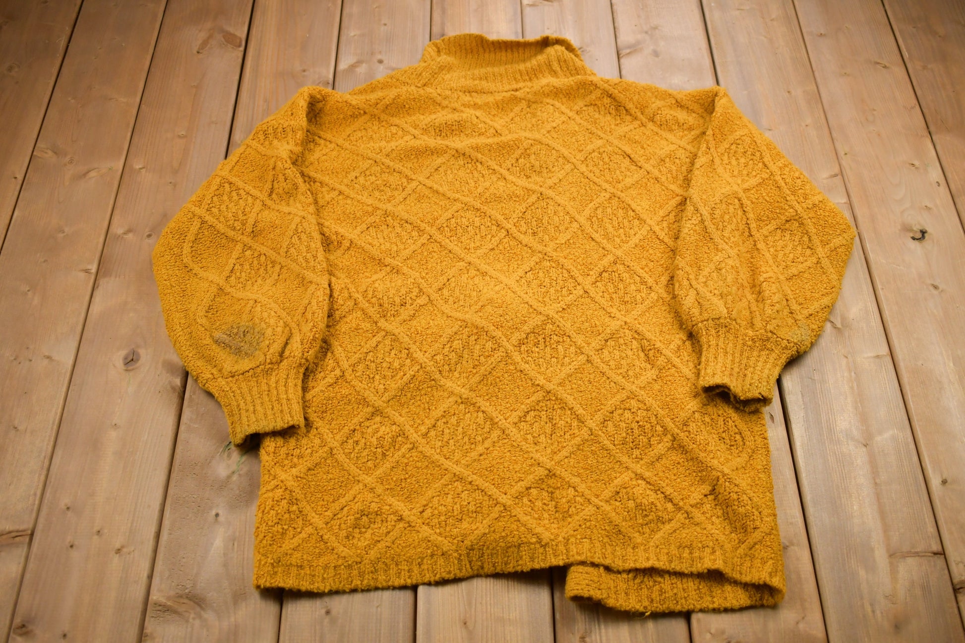 Vintage 1980s Western Connection Knitted Sweater / Vintage 80s Cardigan / Pattern Sweater / Made In Hong Kong / Pullover Sweatshirt