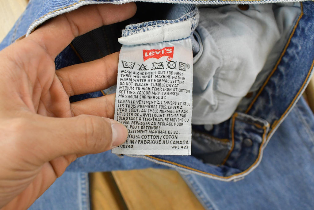 Vintage 1990s Levi's 501 Original Fit Denim Jeans Men's 25 x 30 / Mid Wash Blue / 90s Levi's / Classic Americana