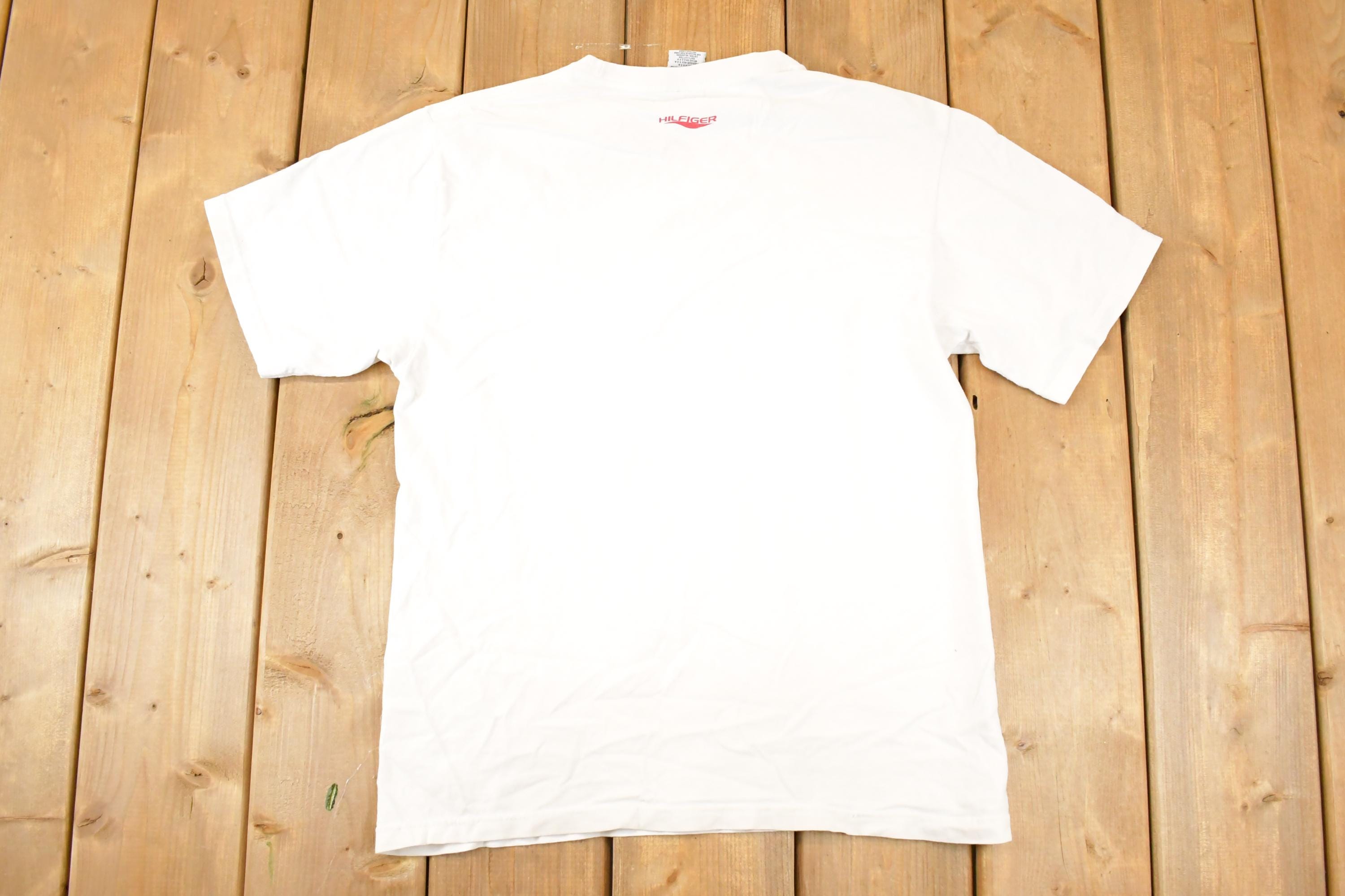 Vintage 1990s Tommy Hilfiger Water Sports Souvenir Travel T-Shirt Men's M  Destination Shirt  90s Single Stitch Graphic Tee  Made in USA