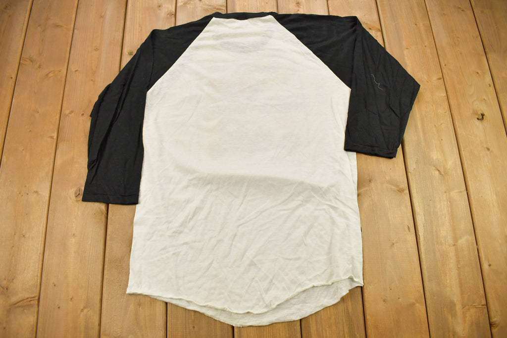 Vintage 1983 World Of Wheels World Tour Graphic Raglan T Shirt Single Stitch