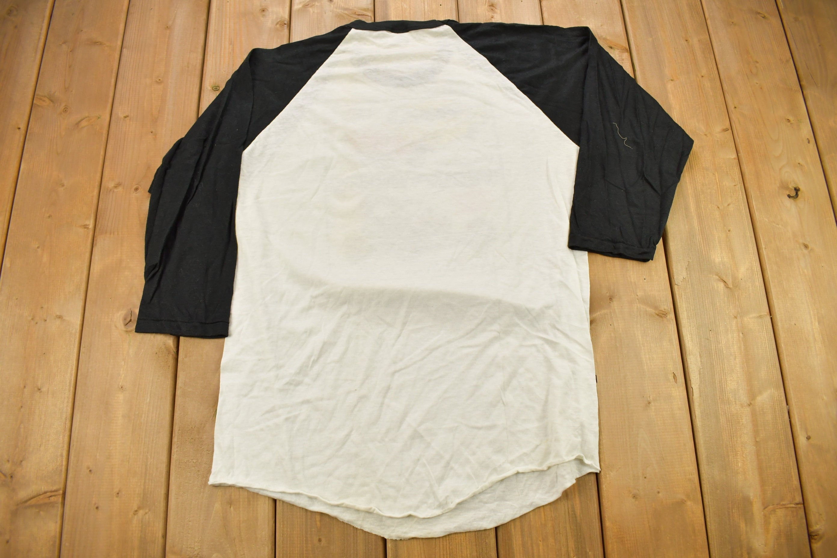 Vintage 1983 World Of Wheels World Tour Graphic Raglan T Shirt Single Stitch