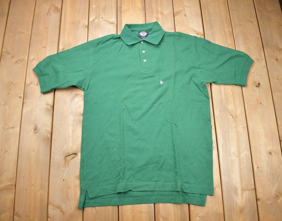 Vintage 1990s Dockers Green Polo Button Up Shirt  Plain Shirt  Casual Shirt  Formal Shirt