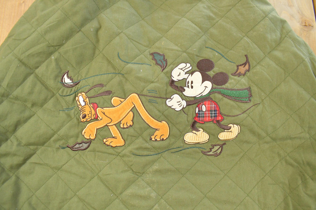 Vintage 1990s Disney Embroidered Quilt Chore Jacket