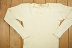 Vintage 1990s Blank White Slim Fit Sweater