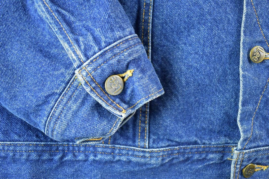 Vintage 1970s Lee Storm Riders Lined Jean Jacket