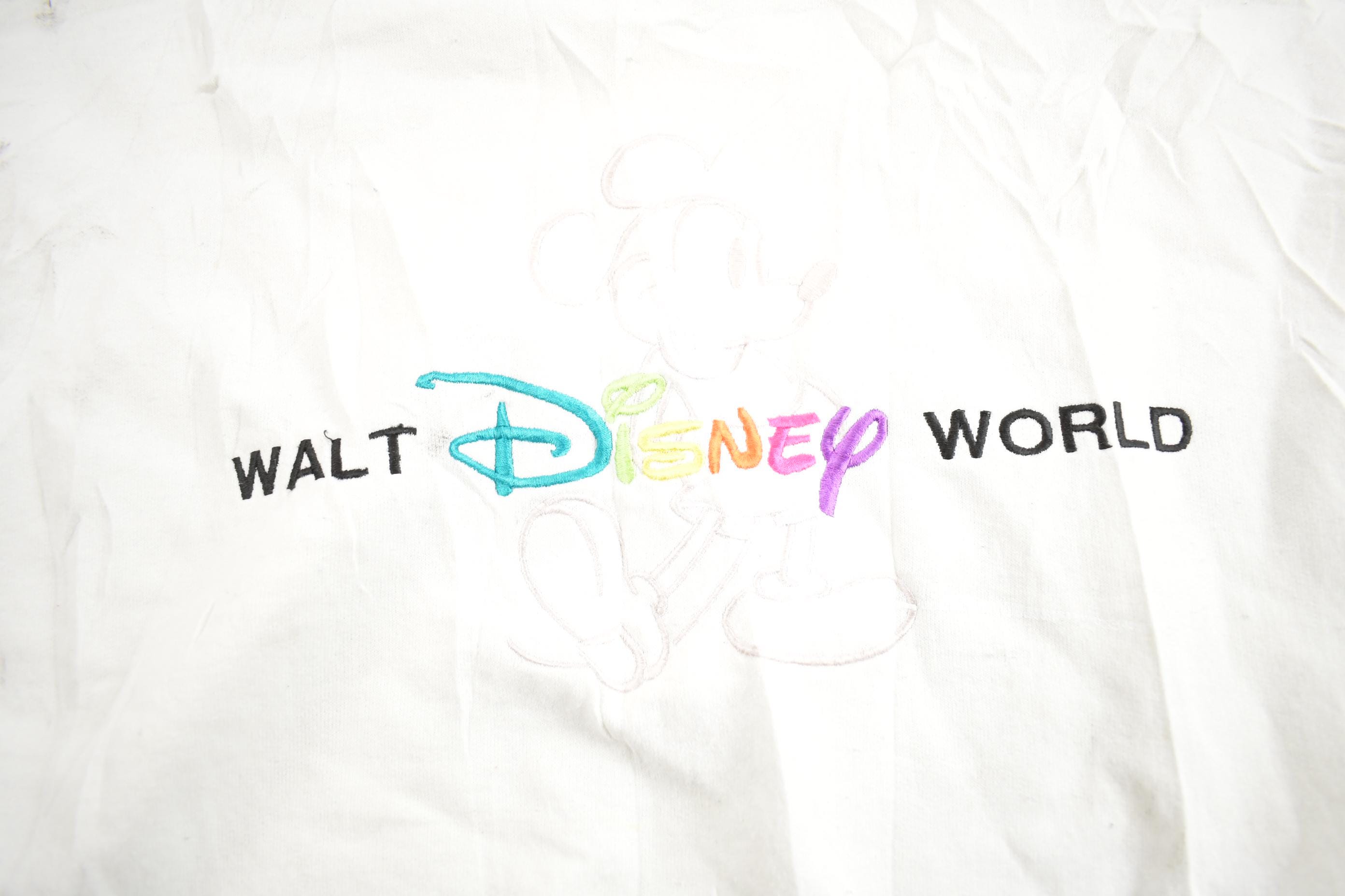 Vintage 1990s Walt Disney World Embroidered Crewneck Made In USA