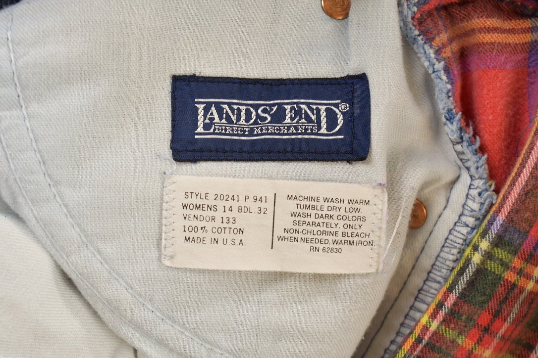 Vintage 1990s Lands End Womens Denim Jeans Size 30 x 34