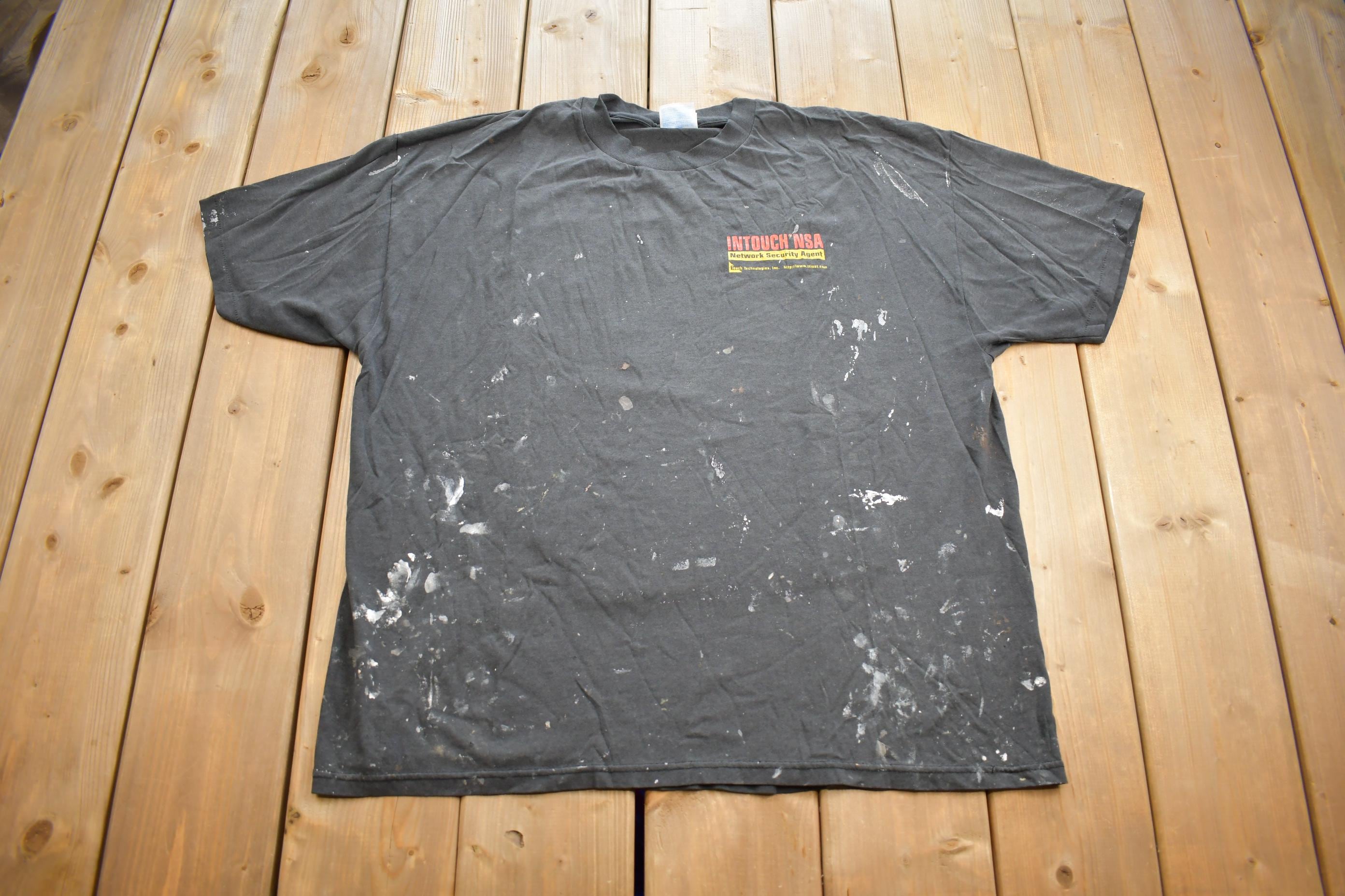 Vintage 2000s Security Agent Graphic T-Shirt