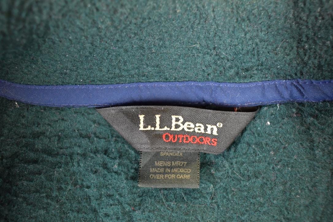 Vintage 1990s LL Bean Outdoors Fleece Sweater Vest Men's L