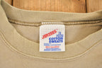 Vintage 1990s Jerzees Heavyweight Tan Blank Crewneck Sweatshirt Men's XXL