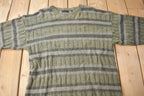 Vintage 1990s Bill Blass Knit Striped Crewneck Sweater