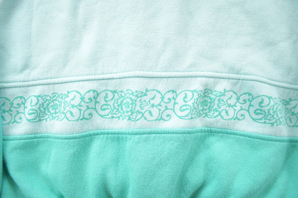 Vintage 1990s Floral Themed Quarter Button Up Sweater