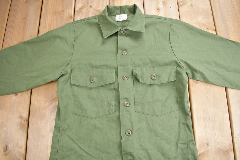 Vintage 1987 OG-507 Air Force Military Sateen Shirt