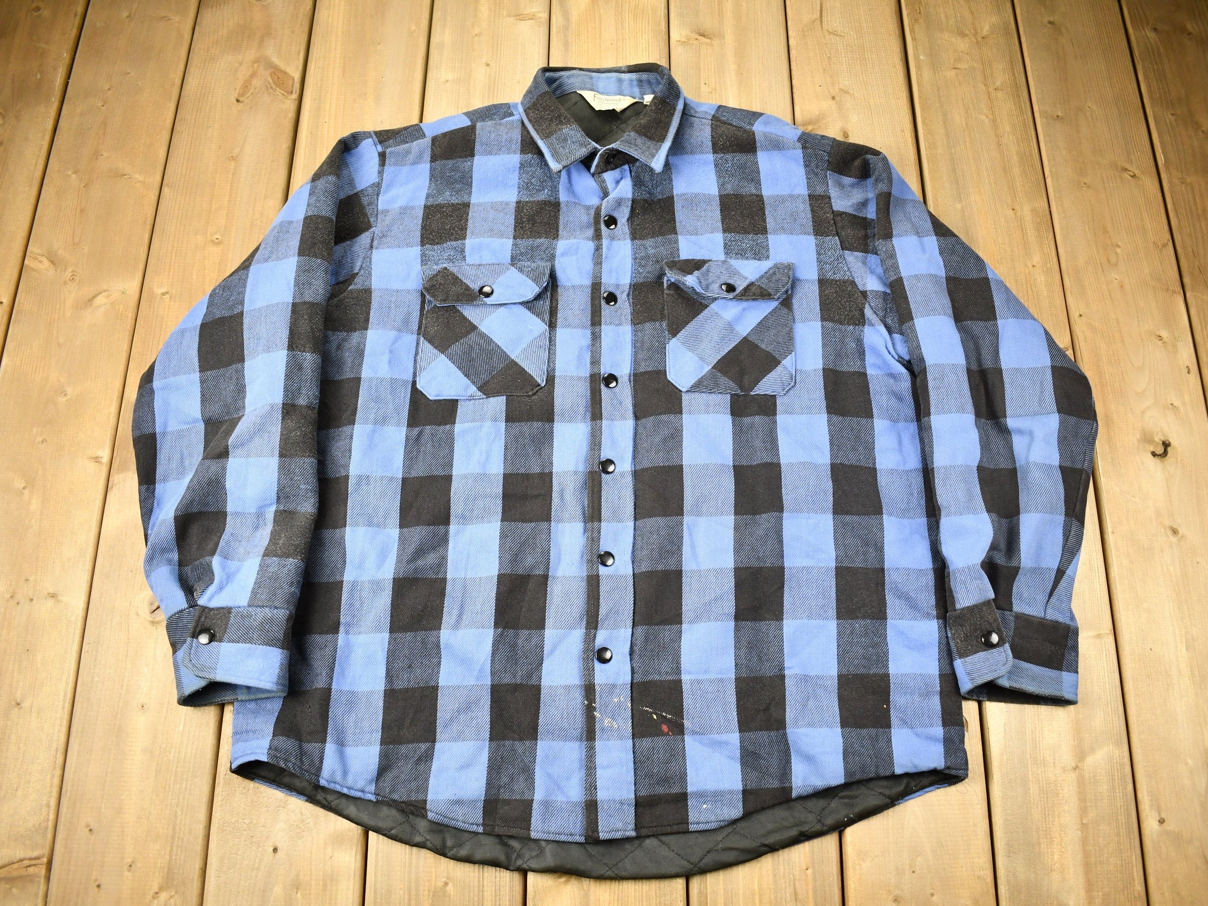 Vintage 1990s Frostproof Heavyweight Insulated Button Up Shirt