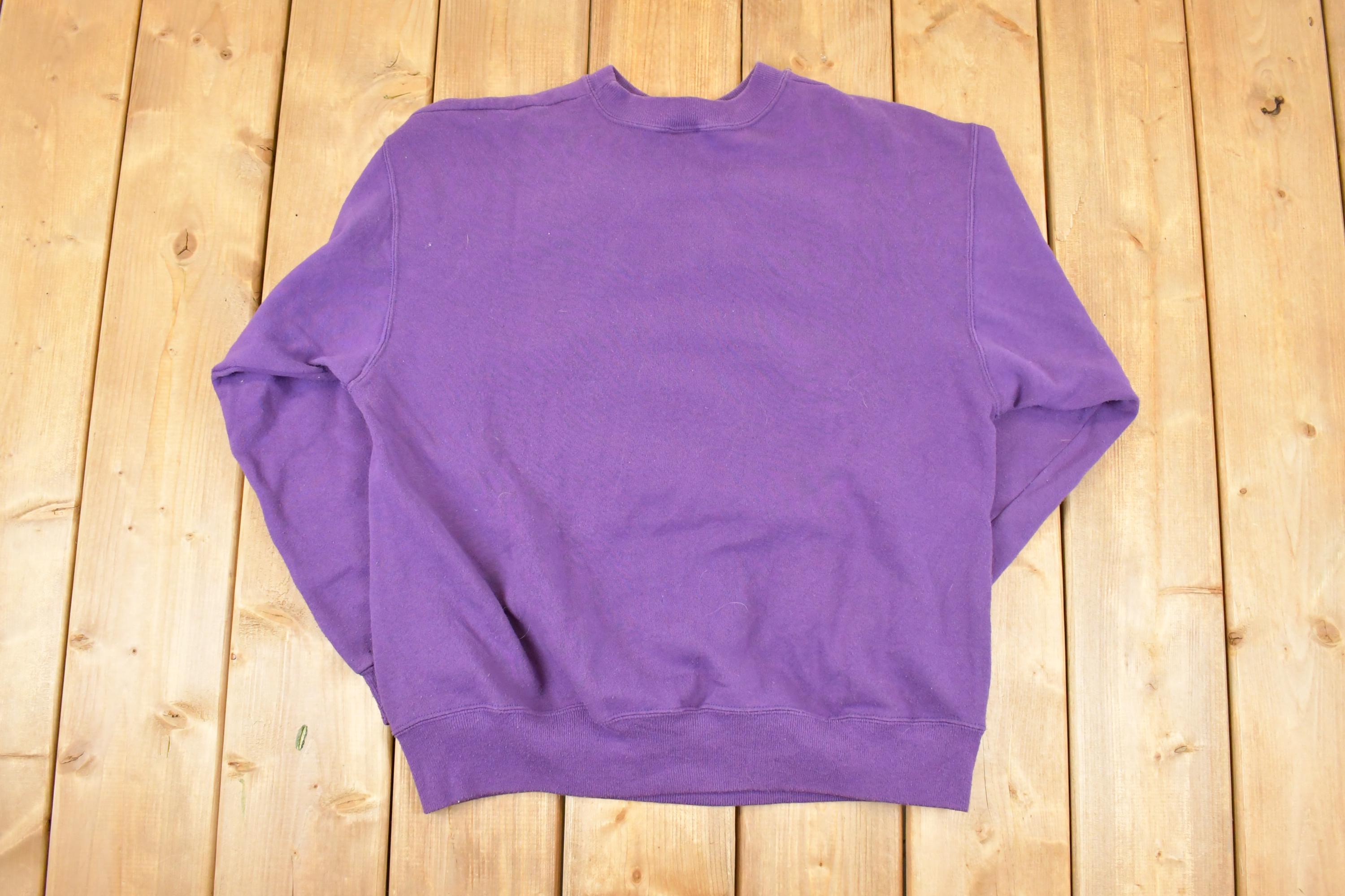 Vintage 1990s San Francisco Cartoon Graphic Print Crewneck Sweatshirt Men's L